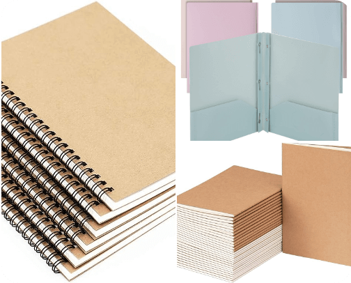 Notebooks and Folders cover photo collage