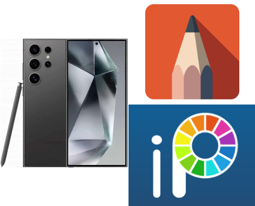 📱My Mobile Art Setup cover photo collage