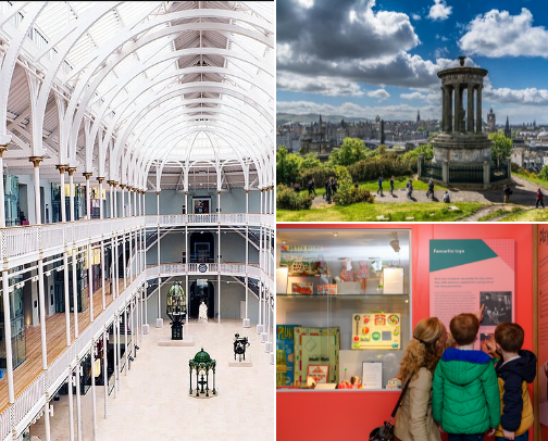 13 Free things to do in Edinburgh, Scotland cover photo collage