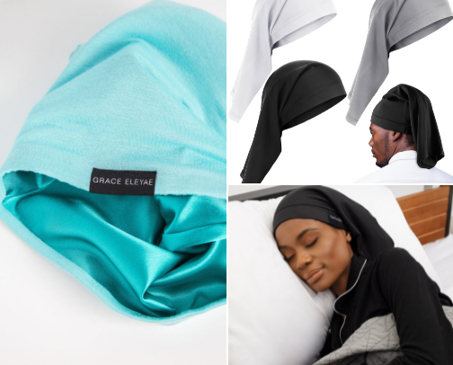 Satin bonnets cover photo collage