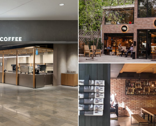 calmly coffee places cover photo collage