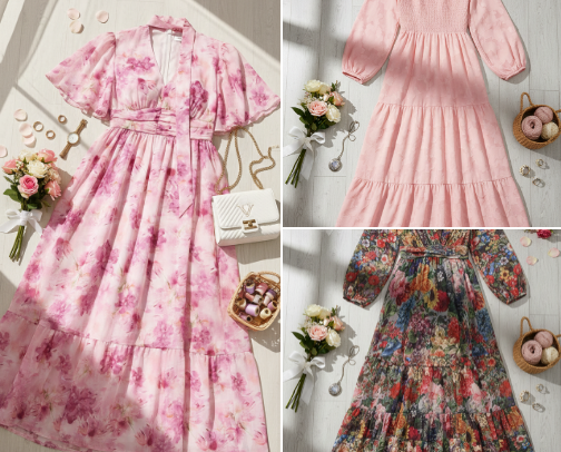 Beautiful Women's Dress Collection cover photo collage