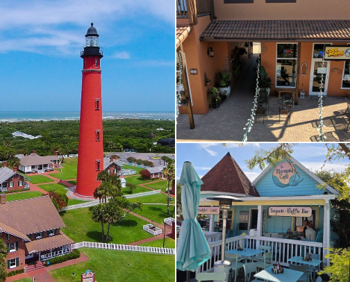 THINGS TO DO IN NSB 🦀🪼🏝️ cover photo collage