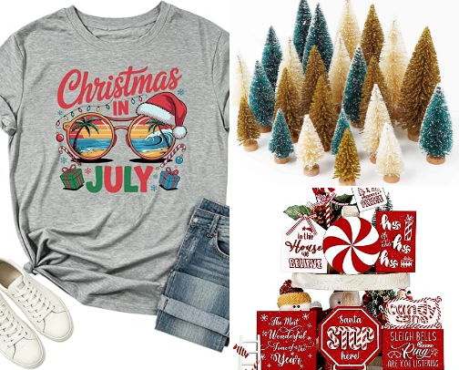 Christmas in July cover photo collage