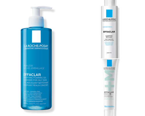 La Roche-Posay Routine for Acne-Prone & Oily Skin💙🤍 cover photo collage