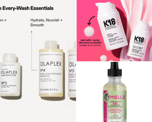 Haircare Products cover photo collage