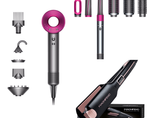 Hair dryers and more cover photo collage