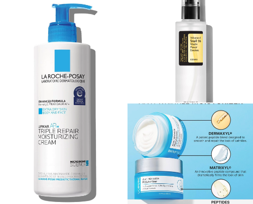 Skincare for winter cover photo collage