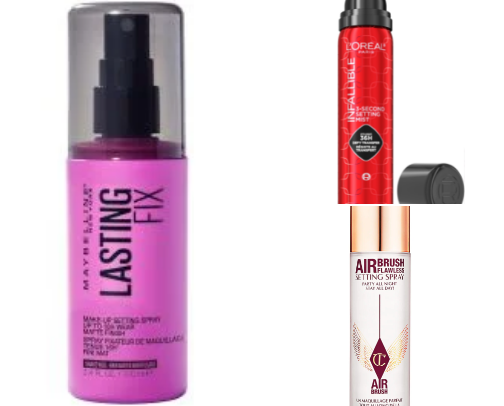 Setting spray cover photo collage