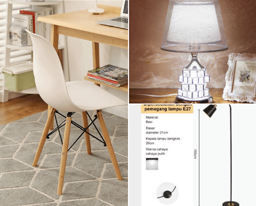 aesthetic home decor cover photo collage