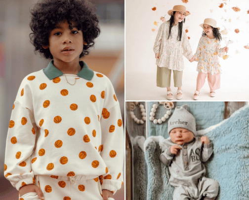Cutie Fashions for Kiddos cover photo collage