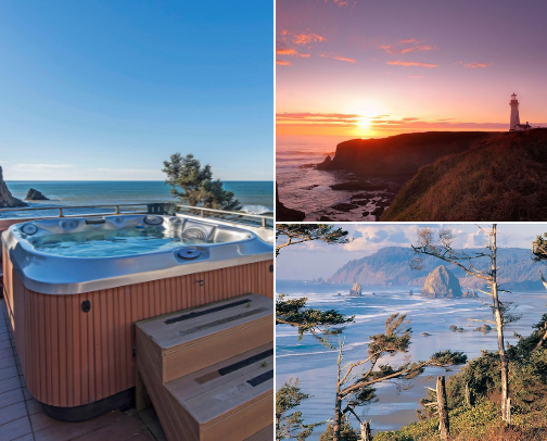 16 Places I'd Stay for My First Trip to Oregon | VRBO Rentals cover photo collage