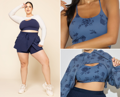 Plus size Active Wear cover photo collage
