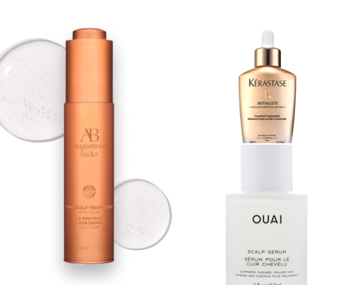 The Scalp Serum Everyone's Obsessed With: 15 Cult Luxury Scalp Treatments & Thickening Serums Worth the Splurge cover photo collage