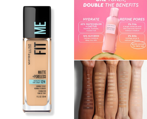 Beauty essentials and must haves ! cover photo collage