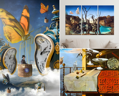Surreal Art Inspired by Salvador Dalí cover photo collage