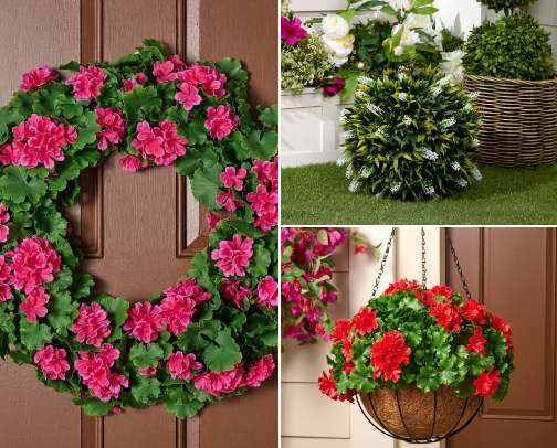 Faux Florals & Porch Decor That Look Real cover photo collage
