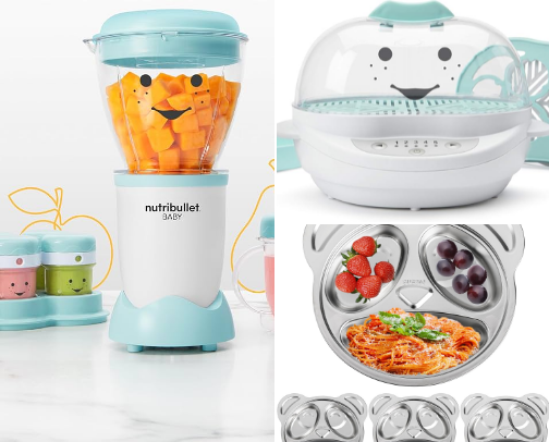 Baby essentials for starting solids (4+ months) cover photo collage