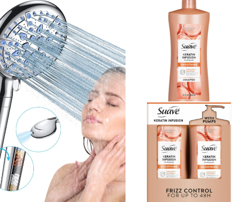 shower routine 🧼 cover photo collage