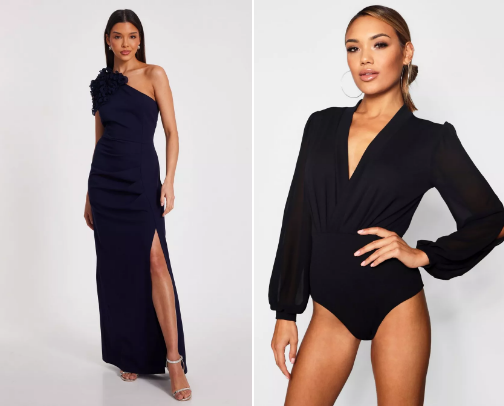 Elegant Woman Wearing cover photo collage