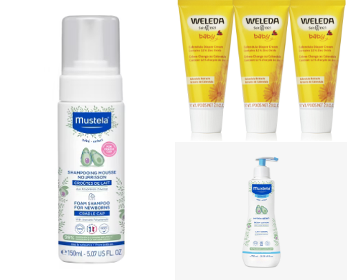Baby Skincare Items I Love cover photo collage