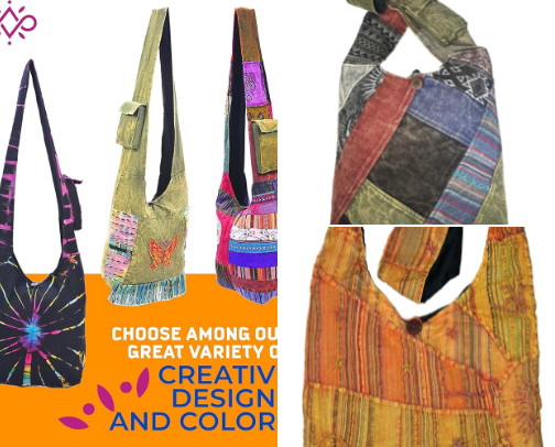 Hippie Crossbody bags cover photo collage