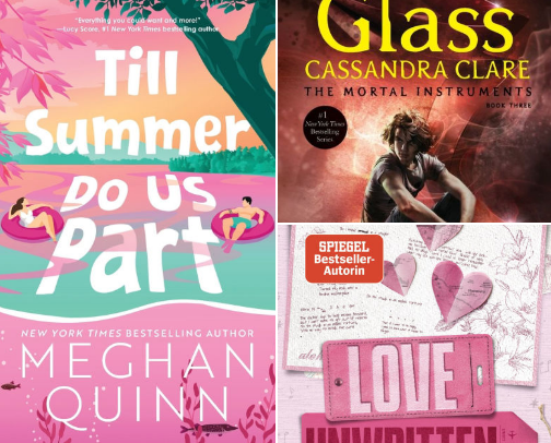 Summer into Fall reads cover photo collage