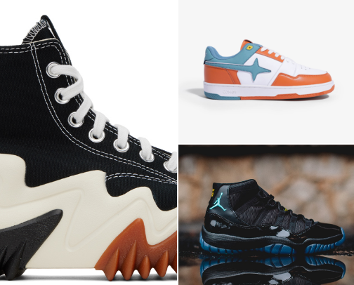 Sneakers, shoes and more cover photo collage