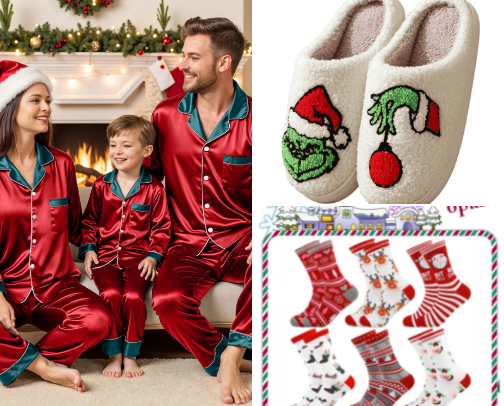 Christmas pajamas must-have cover photo collage