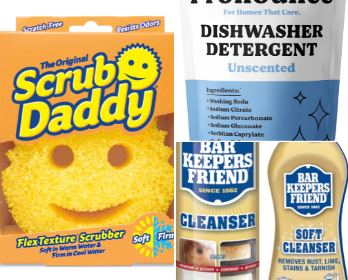 Cleaning products🧽 cover photo collage