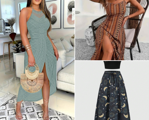 Women’s dresses cover photo collage