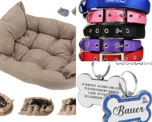 Dog Clothes & leads cover photo collage