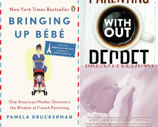 best books for first time moms cover photo collage