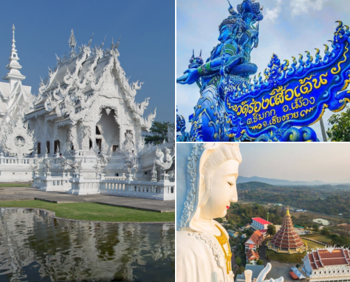 Chiang Rai: Temples, Vegetarian Food & Where I Stayed cover photo collage