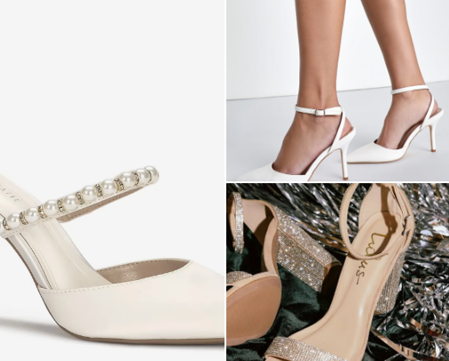 bridal shoes under $50 cover photo collage