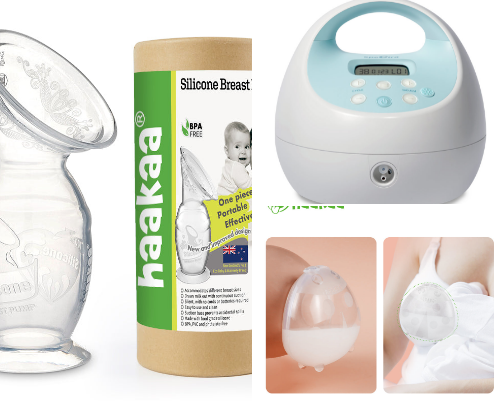 Breastfeeding supplies cover photo collage