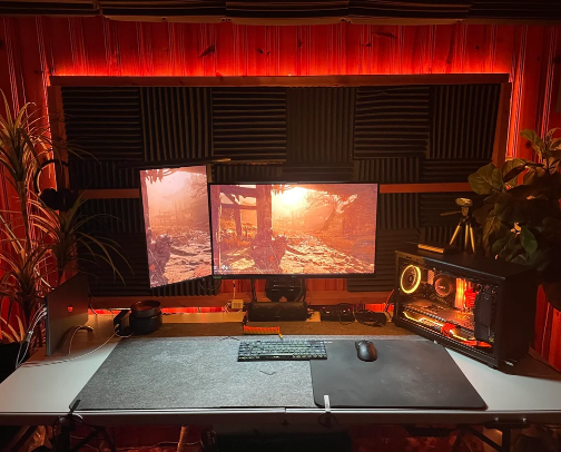 Sith Lord gaming setup cover photo collage