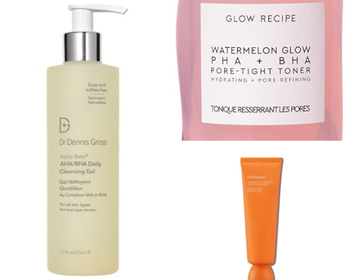 My skincare routine cover photo collage