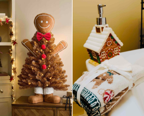 Bathroom christmas decor 🤎 cover photo collage