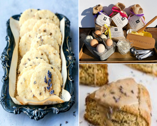 Gourmet Baking Mixes with Edible Flowers cover photo collage