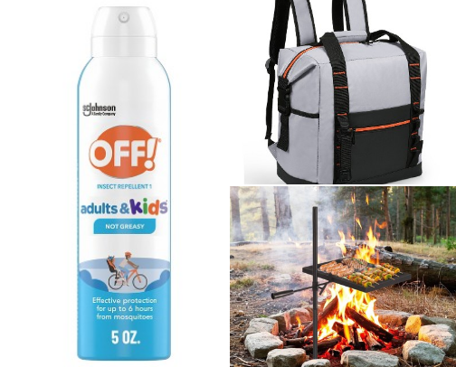 Camping must haves⛺️ cover photo collage