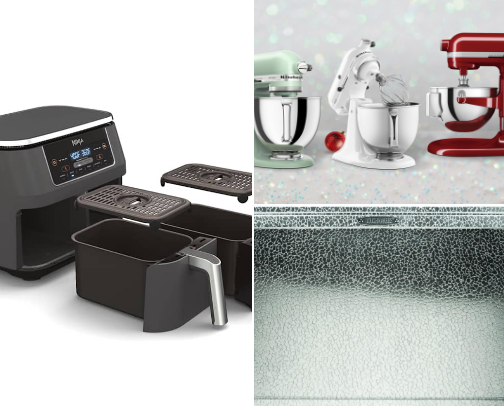 Kitchen and cooking gadgets cover photo collage