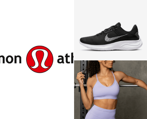 Workout clothes + Shoes cover photo collage