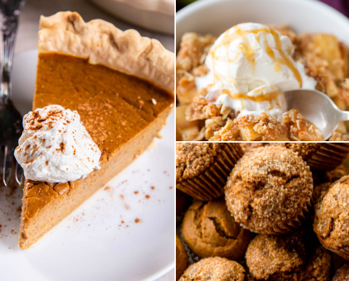 20 Easy Fall Dessert Recipes to Bake This Season (Pumpkin, Apple & More) cover photo collage