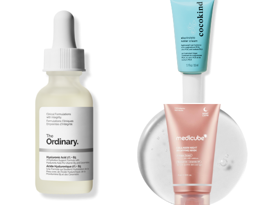 Hydration essentials for plump, glowy skin cover photo collage