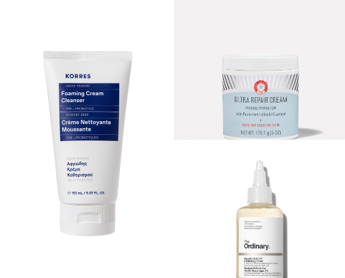 Skincare/Body Care For Dry + Sensitive Skin cover photo collage