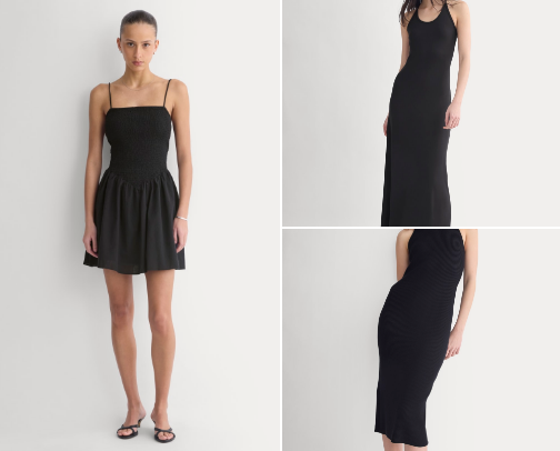 Your Go-To Black Dress for Special Moments 🖤 cover photo collage