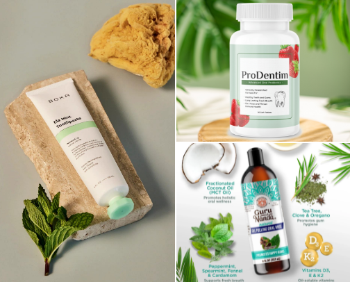 These are my oral care must-dos for healthy gums 🪥💚 cover photo collage