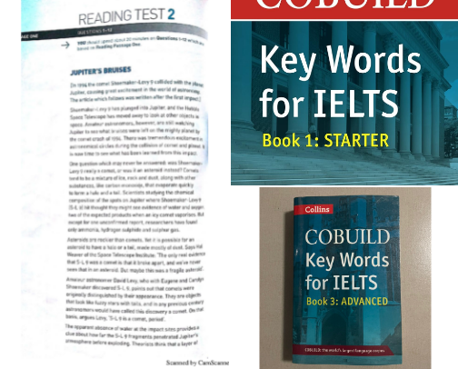 Get Free - COBUILD Key Words for IELTS: Book 2 Improver exam study companions cover photo collage