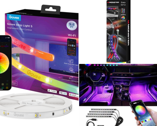 I Finally Found LED Interior Lights That Made My Basic Car Feel Custom cover photo collage